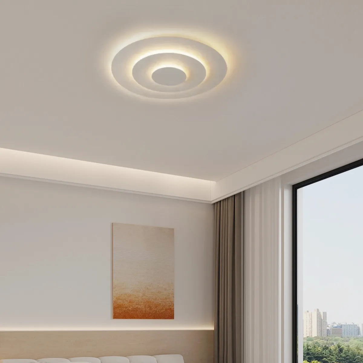 Nordic Round Flush Mount Ceiling Light